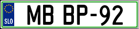 Trailer License Plate